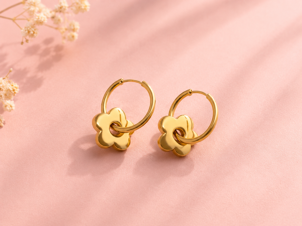 Boucles d'oreilles Fleur Elégance