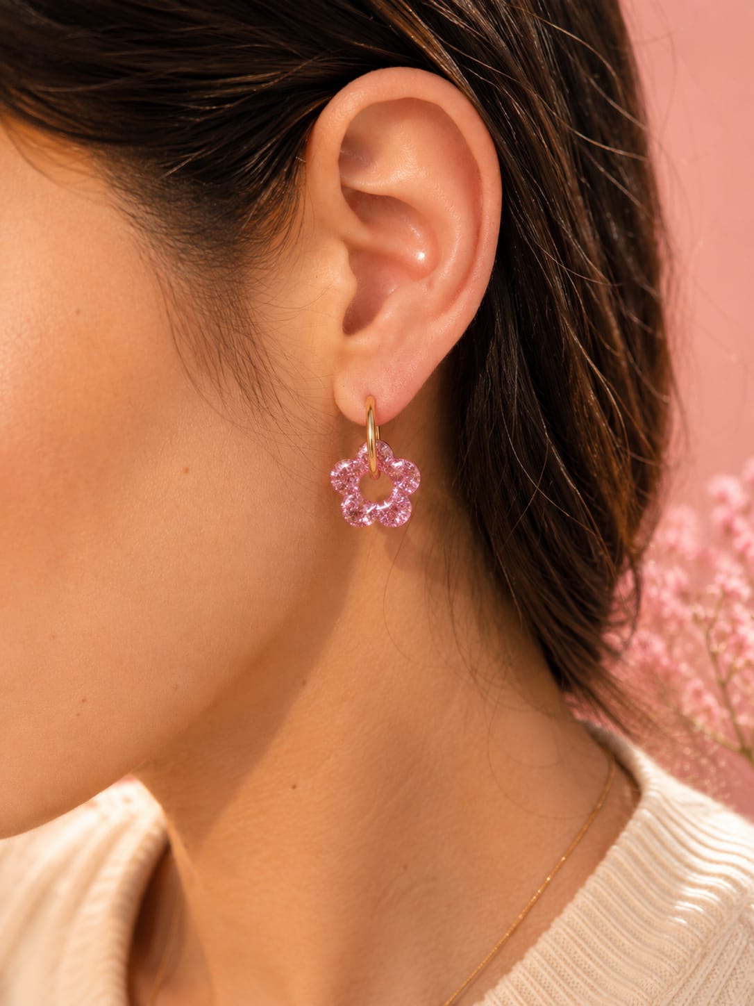 Boucles d'oreilles Eclat de fleur