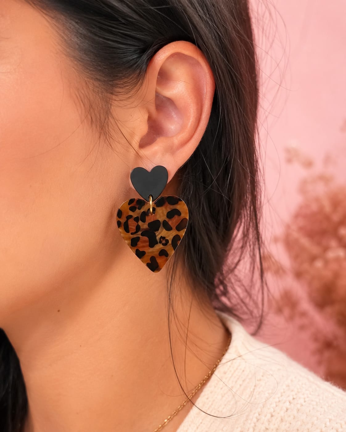 Boucles d'oreilles Coeur Sauvage