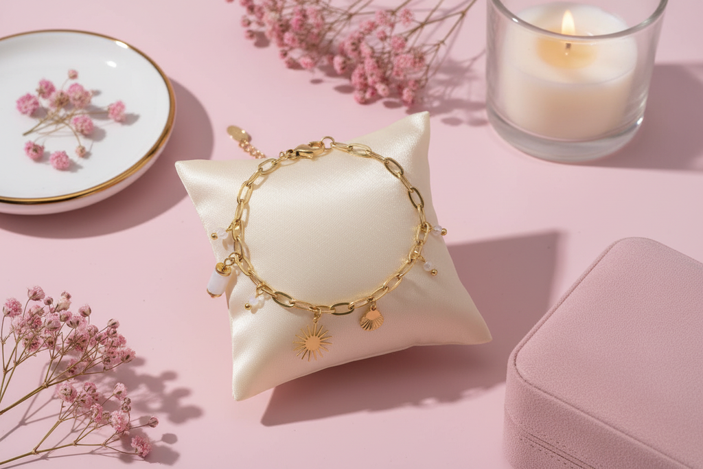 Bracelet Soleil d'Ornelia - Style Rose Poudré