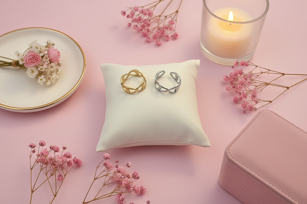 Bague Océane - Style Rose Poudré