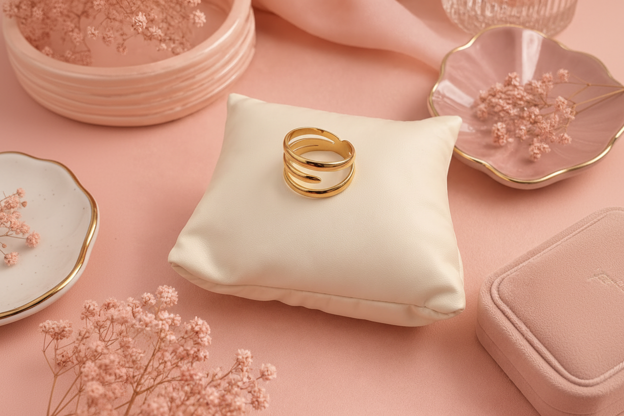 Bague Lumina - Style Rose Poudré